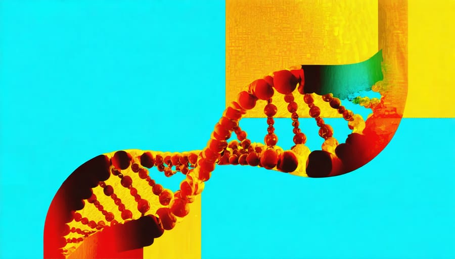 Conceptual representation of genetic changes caused by substances in vaping