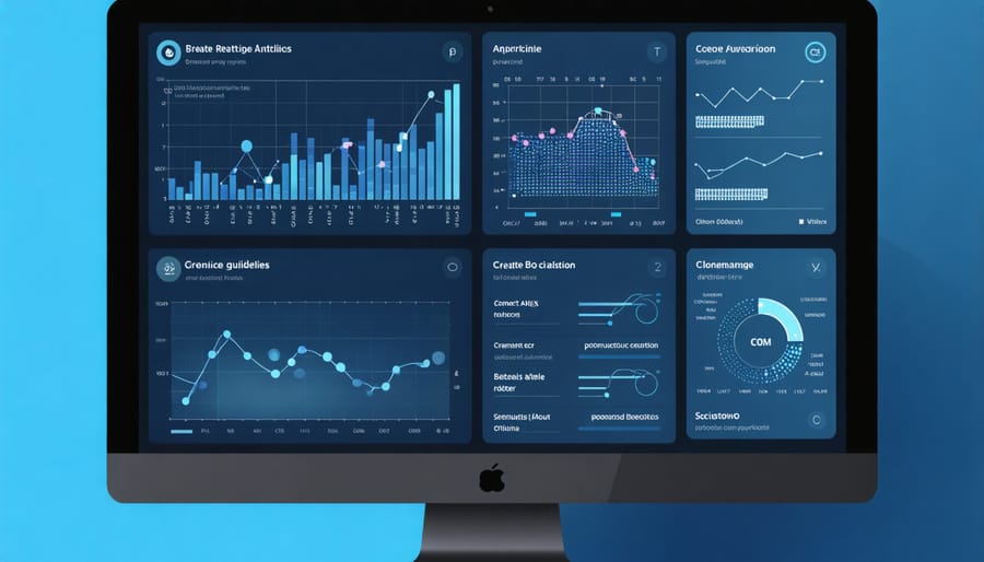 Marketing analytics dashboard displaying genetic segmentation and campaign performance metrics